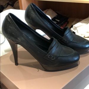 Jcrew size 7 high hill loafers